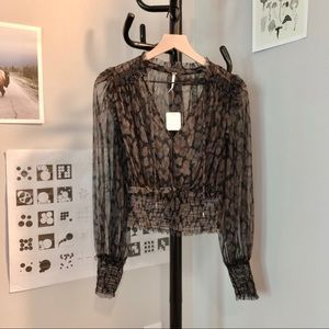 See Through Going Out Blouse Top